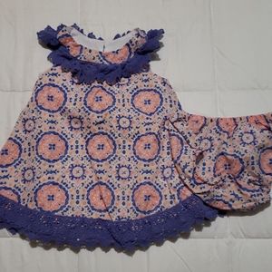 Sleeveless dress w matching bloomers